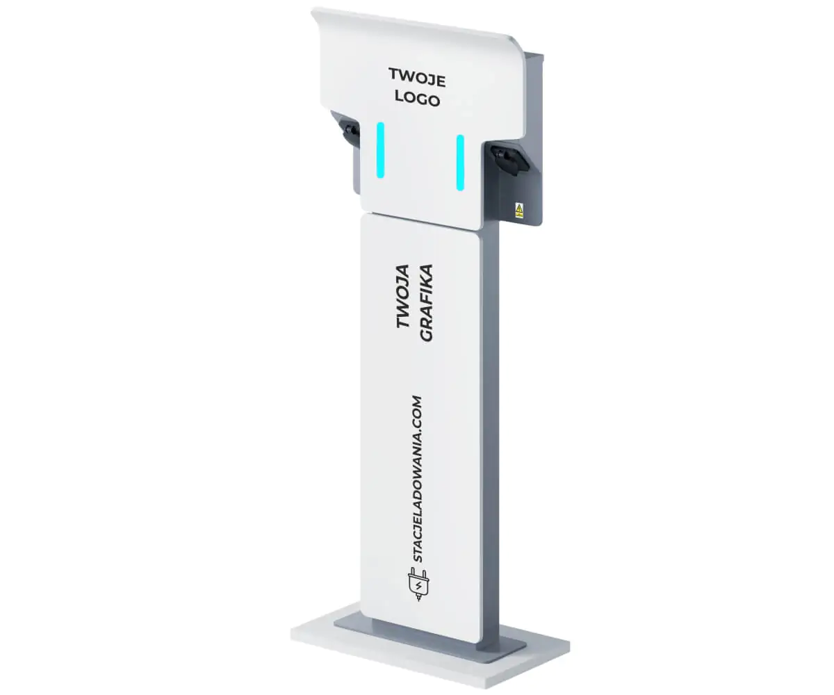 Stacja ładowania PRE BIEL EVB Wallbox 2M na statywie- stacjeladowania.com