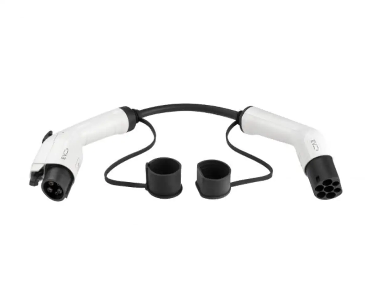 Adapter Kabla Ładowania Typ1(żeński) do Typ2(męski) | 7,2 kW